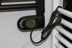 Elektrischer Design-Heizkörper 786 x 400 mm – 300 W – Mattschwarz