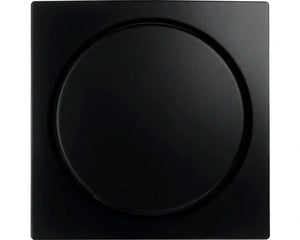 Flush Mount Wall Dimmer - Central Plate + Cover Frame - Gloss White &amp; Gloss Black