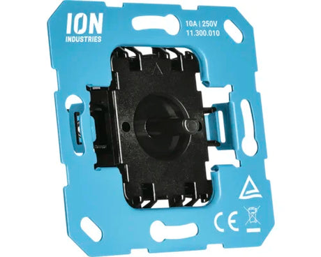 ION INDUSTRIES inbouw basiselement 3-standenschakelaar met nulstand voor ventilatiebediening V1-J1 serie blauw - Bouwshop Utrecht
