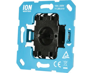 ION INDUSTRIES inbouw basiselement 3-standenschakelaar met nulstand voor ventilatiebediening V1-J1 serie blauw - Bouwshop Utrecht