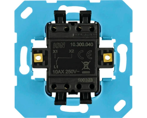 ION INDUSTRIES inbouw basiselement kruisschakelaar mechanisme voor bediening vanaf 3 punten V1-J1 serie blauw - Bouwshop Utrecht