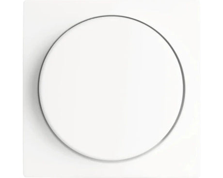 Flush Mount Wall Dimmer - Central Plate + Cover Frame - Gloss White &amp; Gloss Black