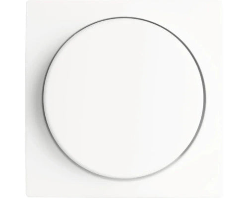 Flush Mount Wall Dimmer - Central Plate + Cover Frame - Gloss White &amp; Gloss Black