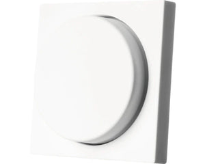 Flush Mount Wall Dimmer - Central Plate + Cover Frame - Gloss White &amp; Gloss Black