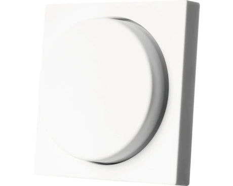 Flush Mount Wall Dimmer - Central Plate + Cover Frame - Gloss White &amp; Gloss Black