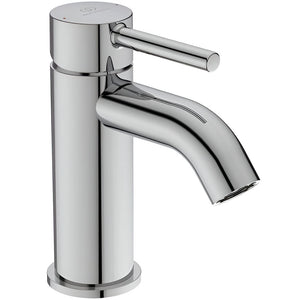 Ideal Standard Kolva 1-greeps wastafelmengkraan in chroom met push-open afvoerplug.