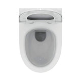 Ideal Standard - D-shaped Wall-mounted Toilet - without Flushing Rim with Soft Seat 