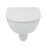 Ideal Standard - D-shaped Wall-mounted Toilet - without Flushing Rim with Soft Seat 