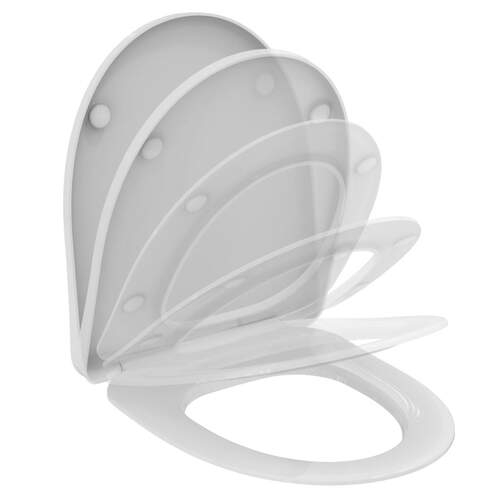 Ideal Standard i.life A Softclose Closetzitting Wit - Duroplast, D-Vormig, Scharniervertraging