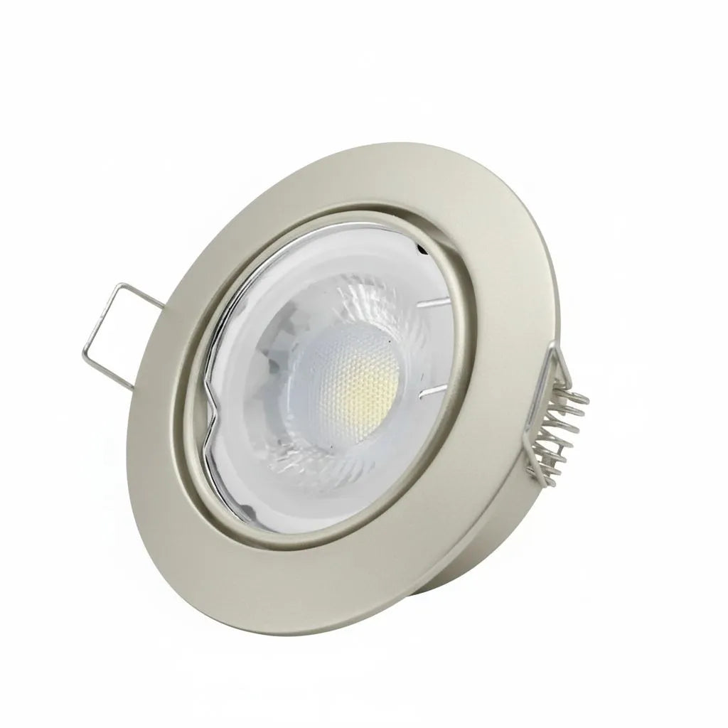 Set Inbouwspots – 3× MR16 – 6W – Dimbaar - Mat Chrome