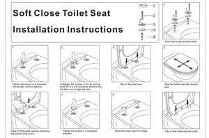 Aloni Premium Toilet Seat – D-shape Soft Close & Quick Release
