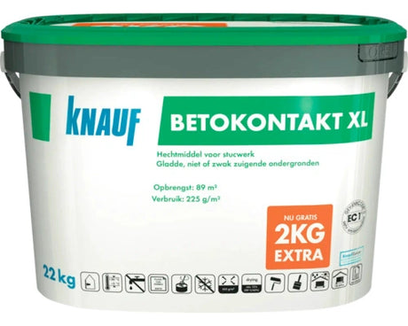 Betokontakt is een voorstrijk die de verbinding vormt tussen de ondergrond en de aan te brengen gipspleister. 