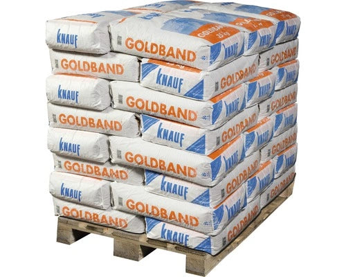 Knauf Goldband is een gipspleister voor handmatige verwerking in één laag. Met Goldband krijg je een mooi glad eindresultaat, dankzij de fijne vulstoffen.