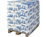 Knauf MP 75 is een machinepleister met een mooi glad eindresultaat door de fijne vulstoffen. 