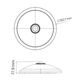LED Sensor 360° Decoratieve Plafondlamp – 16W - 4200K
