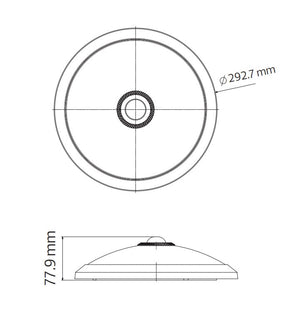 Horoz Electric - LED Sensor 360° Decoratieve Plafondlamp – 16W - 4200K