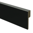 Moderne zwarte overzetplinten RAL 9005 van MDF V313 voor renovatie zonder sloopwerk.