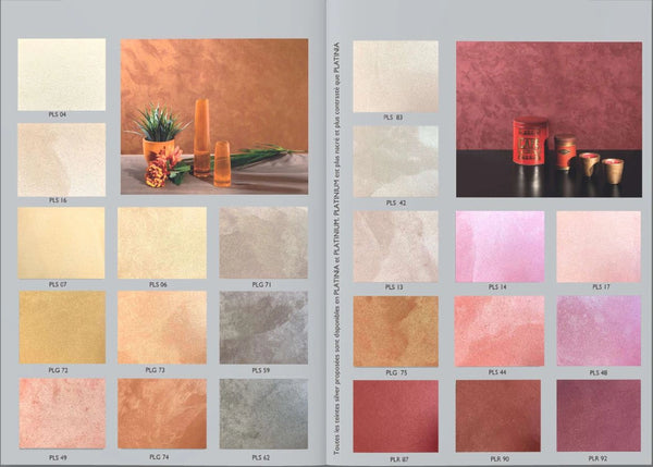 O'dassia Platinia Lux luxe decoratieve interieurverf met metallic parelmoer effect in een emmer