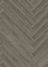 Oneflor Manor Oak Natural Dark visgraat PVC klikvloer rigid core 4.5mm donker eiken - Bouwshop Utrecht