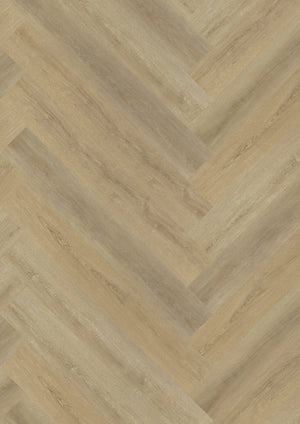Oneflor Sawcut Oak Natural visgraat PVC klikvloer rigid core 4.5mm natuurlijke eikenlook - Bouwshop Utrecht