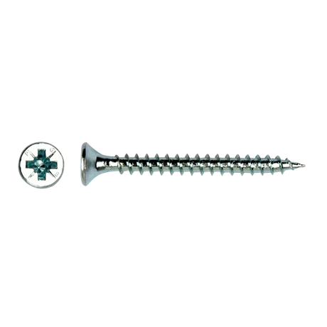 PGB-Fasteners verzinkte spaanplaatschroeven 4x40mm voldraad met dubbel verzonken kop in vensterdoos van 200 stuks.