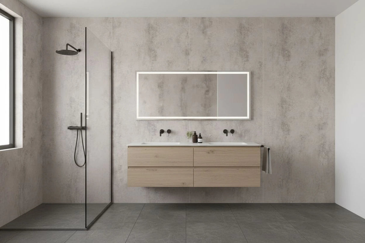 PVC Panel Mat - Marble Look Ancona – 2800x1220x3 mm – Waterproof