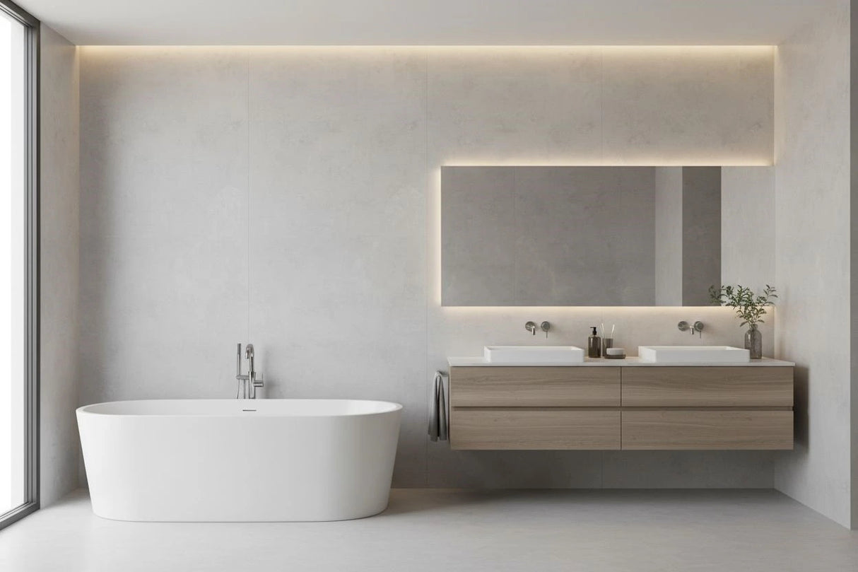 PVC Panel Mat - Marble Look Ancona – 2800x1220x3 mm – Waterproof