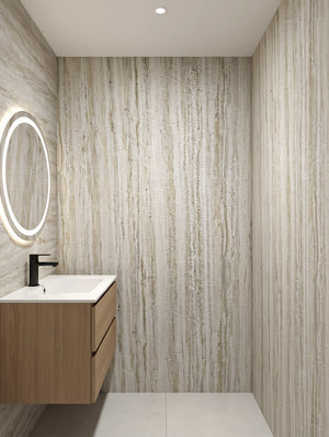 PVC Panel Mat - Marble Look Ancona – 2800x1220x3 mm – Waterproof