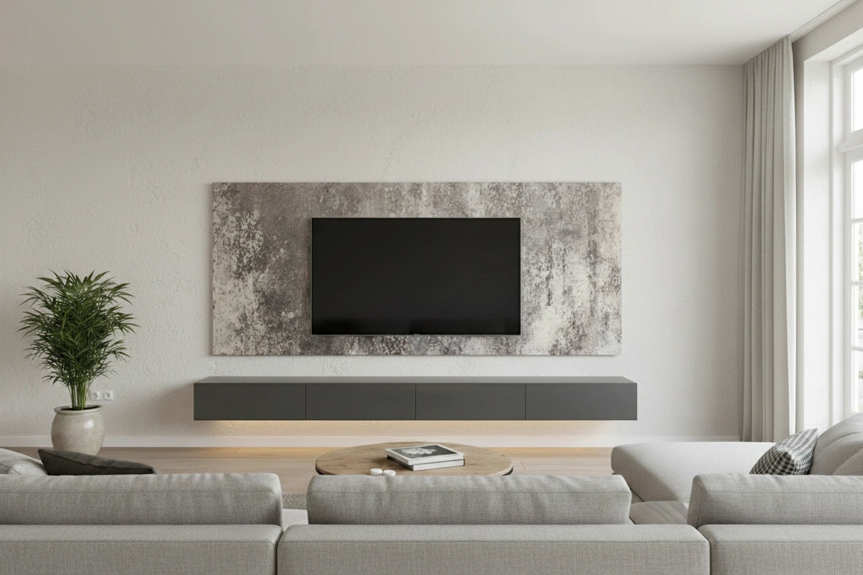PVC panel - Marble look - Brescia - 280x120x3 cm - water resistant