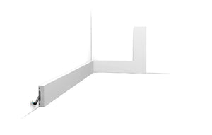 Orac Decor Square stootvaste Duropolymer plint 4 cm hoog en 1 cm dik