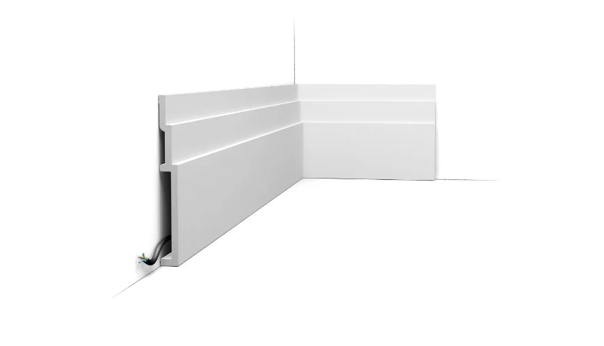 Orac Decor High Line extra dikke Duropolymer plint 20 cm hoog en 2,2 cm dik