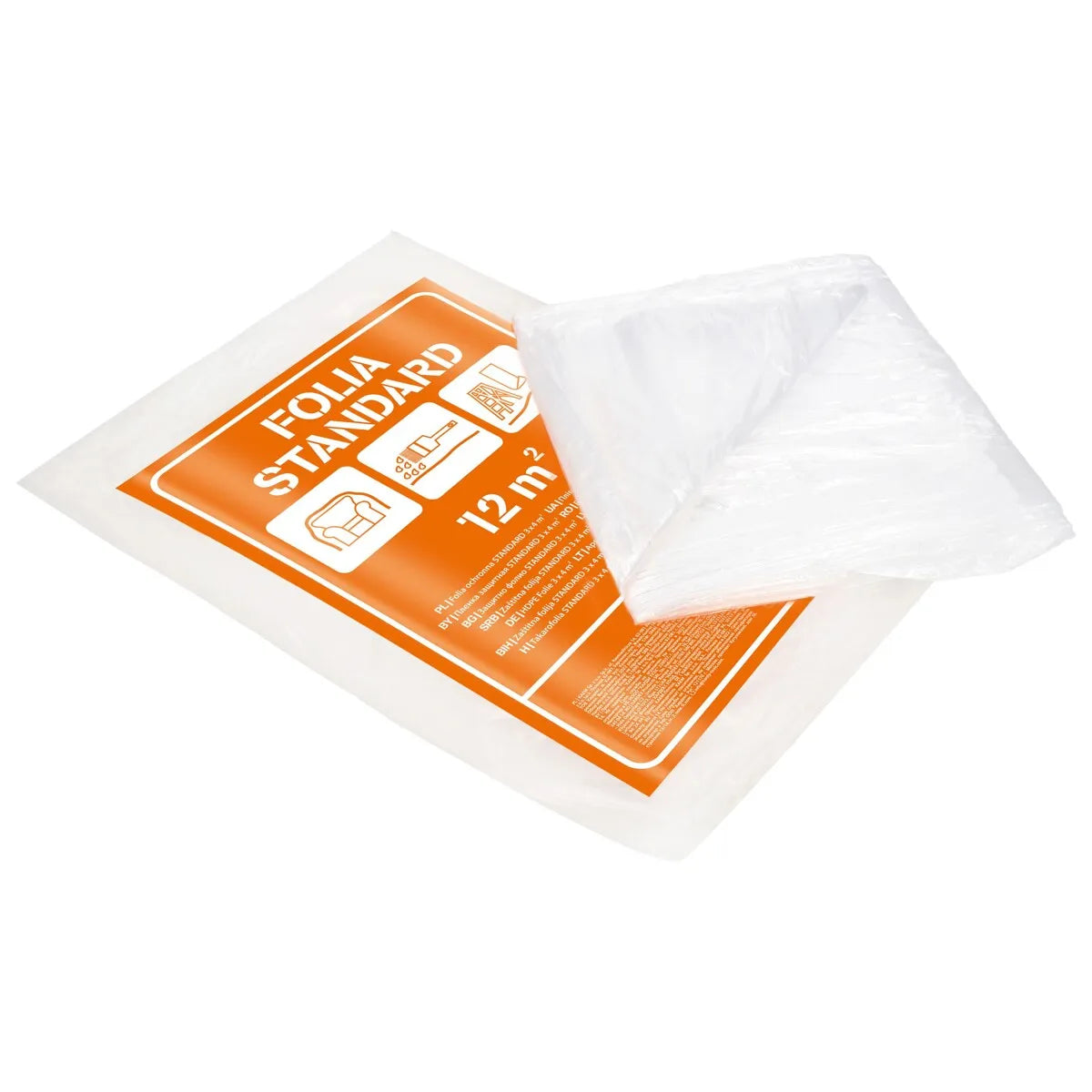 Scley - Beschermfolie 3 x 4 m & 4 x 5 m - Duurzaam en Doorzichtig