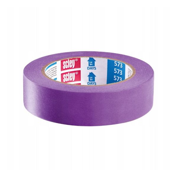 De Scley Schilderstape 573 is een professionele, delicate afplaktape, speciaal ontworpen voor gevoelige oppervlakken zoals behang, vinylpanelen, lamellen en andere wandbekleding.