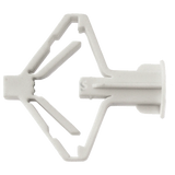 Grijze Smart nylon hollewandpluggen type PCA met brede kraag in vensterdoos van 25 stuks.