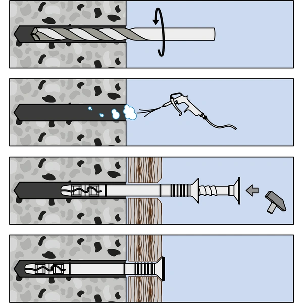 Smart nagelplug 5x40mm met verzonken boord nylon PZ2 verzinkt voor doorsteekmontage - Bouwshop Utrecht