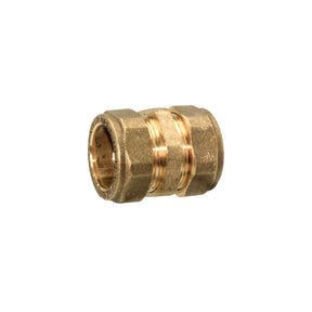 TDM Brass biconische mof 12mm x 12mm messing knelkoppeling type 3270 voor waterleiding - Bouwshop Utrecht