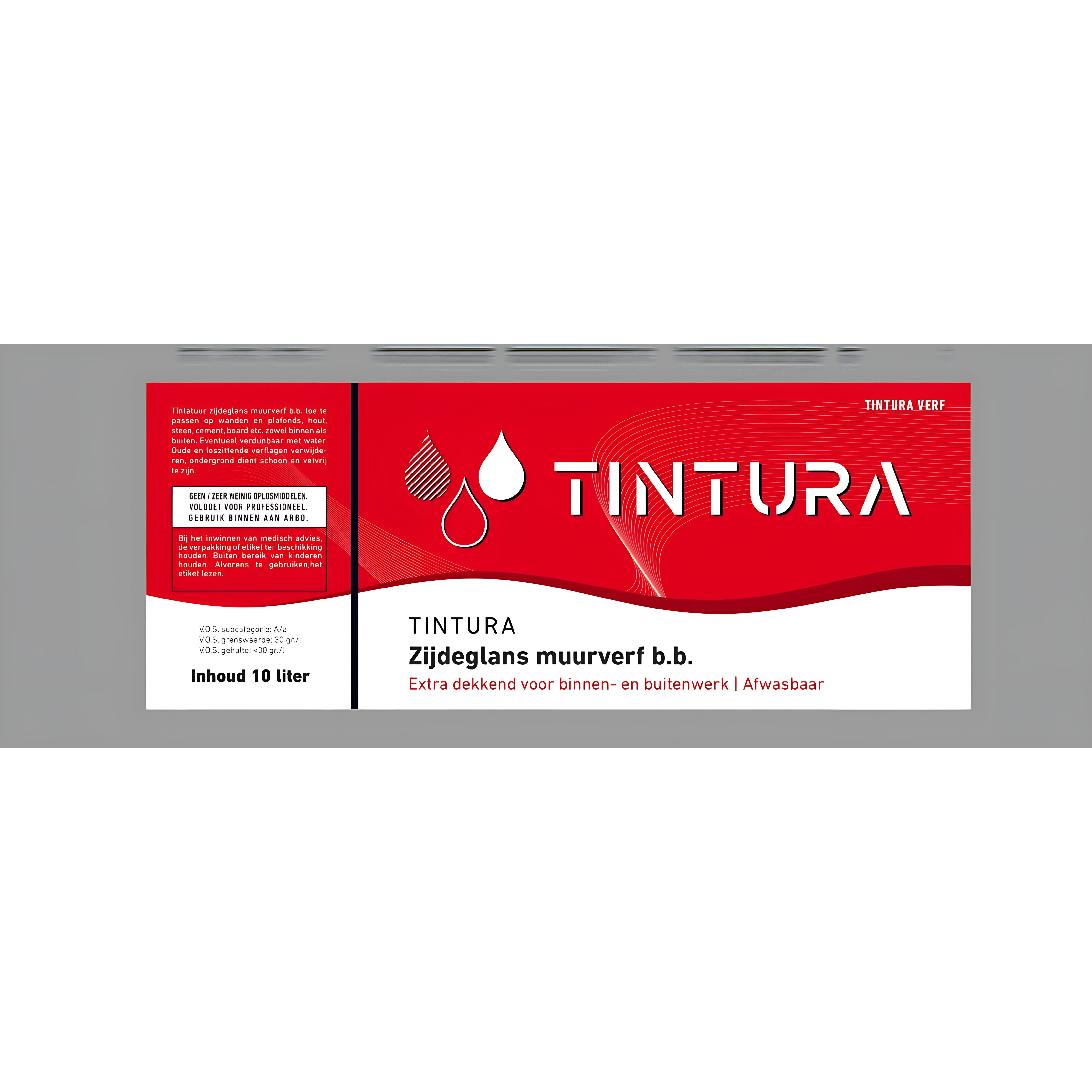 Geef je muren en plafonds een duurzame, zijdeglanzende afwerking met Tintura Zijdeglans Muurverf. 