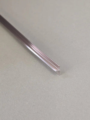 Aluminium Intermediate Profile – 3 Meters – 8 mm – Rose / Chrome