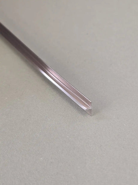 Aluminium Zwischenprofil – 3 Meter – 8 mm – Rose / Chrom