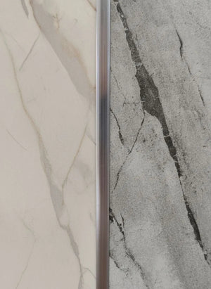 Aluminium Intermediate Profile – 3 Meters – 8 mm – Rose / Chrome