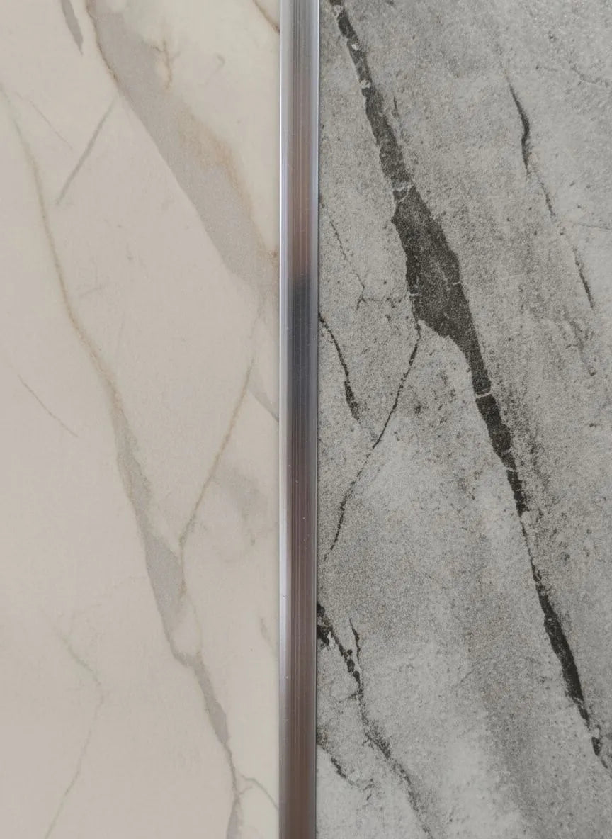 Aluminium Intermediate Profile – 3 Meters – 8 mm – Rose / Chrome