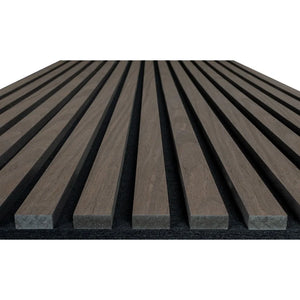 Akustik-Wandpaneel - Geräucherte Eiche - Smoke Oak - 260 cm x 60 cm