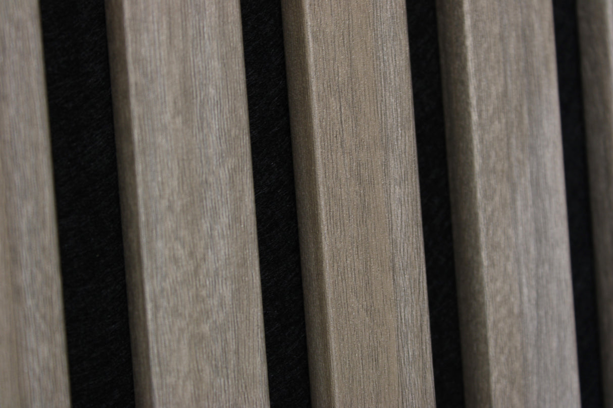 Akoestisch Wandpaneel Walnoot – 270 cm x 60 cm | Luxe Design - Driezijdig