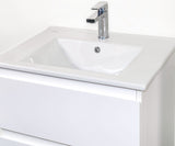 Sally 100cm Onderkast - Strakke Badkamerkast - Mat Wit