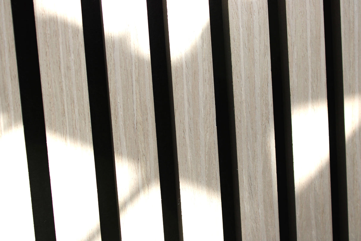 Acoustic Wall Panel - Light Oak - 270 cm x 60 cm | Luxury Wood Veneer
