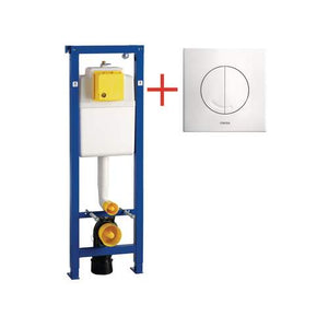 Wisa XS - Pre-assembled built-in cistern with dual flush and sound insulation