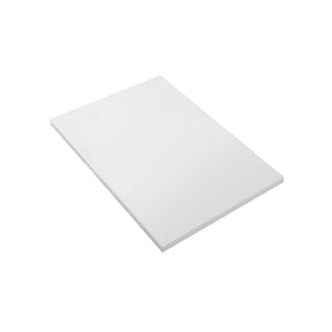 Wonda mat wit kunstmarmeren tablet voor badkamermeubel, beschikbaar in 80cm en 120cm breedte.