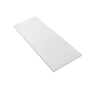 Wonda mat wit kunstmarmeren tablet voor badkamermeubel, beschikbaar in 80cm en 120cm breedte.