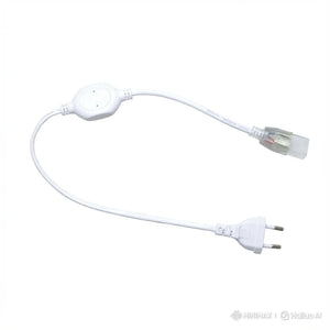 omplete 9-delige IP65 waterdichte aansluitset voor 230V LED strip 10mm met stekker en siliconen montageclips