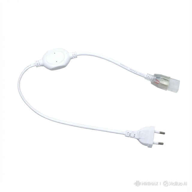 omplete 9-delige IP65 waterdichte aansluitset voor 230V LED strip 10mm met stekker en siliconen montageclips